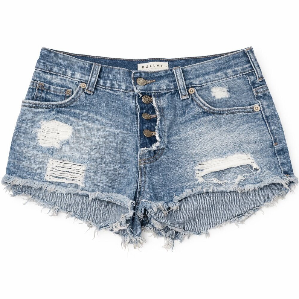 BULLHEAD Distressed Slouchy Short Jean Shorts Sz 0